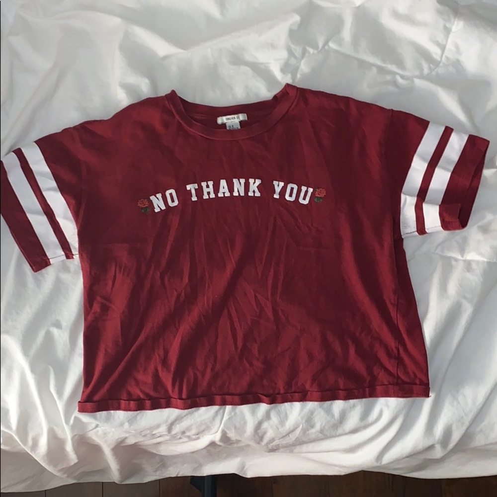 Forever 21 cropped tee